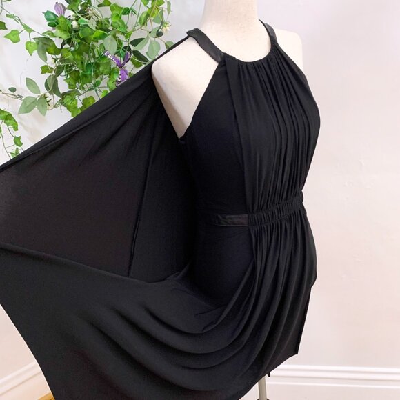 Rag & Bone Black Rowan Draped Dress Size 2 - Picture 11 of 14